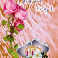 Glückwünsche zur Stahl - Hochzeit - 11. Hochzeitstag. Bild 1