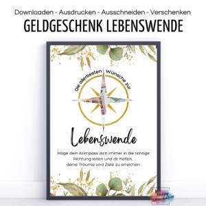Geldgeschenk zur Lebenswende 