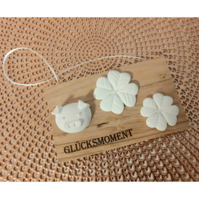Glücksmoment Geschenkset | Dekoset | Dekoration | Glücksbringer | Geschenkidee | Holzschild | Muttertag
