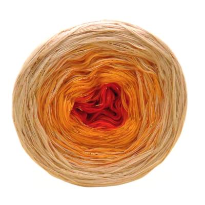 handgewickelter Bobbel mit Glitzerfaden - Nr. 219U