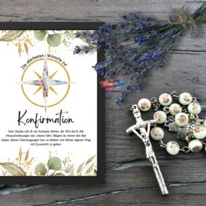 Geldgeschenk zur Konfirmation, PDF Download Vorlage zum Ausdrucken, DIY Last-Minute Geschenkidee, Geld kreativ verpacken Bild 5