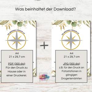 Geldgeschenk zur Konfirmation, PDF Download Vorlage zum Ausdrucken, DIY Last-Minute Geschenkidee, Geld kreativ verpacken Bild 7