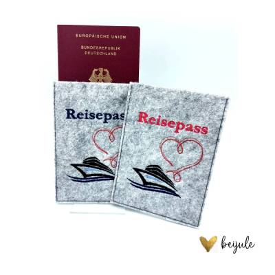 Hülle für den Reisepass, farblich individualisierbar