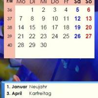 Ihr Jahreskalender 2026 auf einen Blick mit Blue Lights PDF – DIN A4 zum Ausdrucken Bild 4