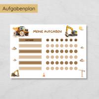 Baustelle Routine Set für Kinder mit 160 Routinekarten, Morgen- und Abendroutine Plan, Wochenplan, Belohnungsplan & mehr Bild 7