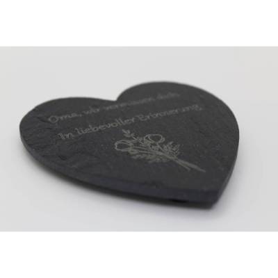 In liebevoller Erinnerung Schieferherz