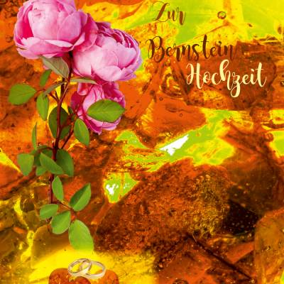 Glückwünsche zur Bernstein - Hochzeit - 34. Hochzeitstag.