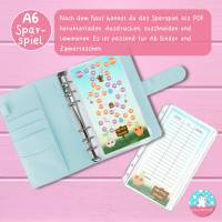 Sparspiel Veggie-Rallye Download - PDF A4 - Spiel Anleitung Tracker - passend für A6 Zippertaschen Bild 4