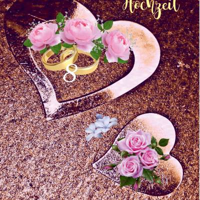 Glückwünsche zur Blech - Hochzeit - 8. Hochzeitstag.