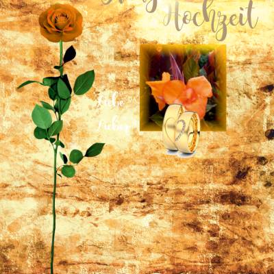 Glückwünsche zur Bronze - Hochzeit - 22. Hochzeitstag.