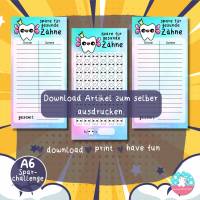 Weihnachten Challenge und Tracker - Geld sparen - PDF A4 - Umschlagmethode Bild 2