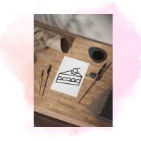 Malvorlagen Torten Kuchen Malvorlagen für Kinder Ausmalheft A4 Sofortdownload Bild 2