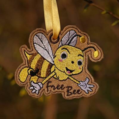 Set Anhänger plus Blumenstecker 10x10 FreeBee