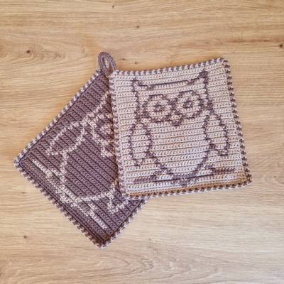 Häkelanleitung Topflappen Topfuntersetzer 