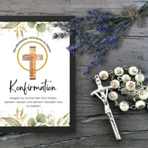 Geldgeschenk zur Konfirmation, Last-Minute Idee Geld kreativ verschenken, A4 Digitaler PDF Download zum Ausdrucken Bild 5