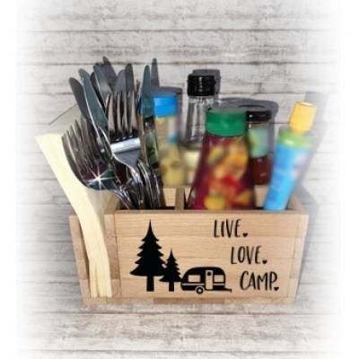 BBQ Grill-Butler Organizer für Camping, Grillabend, Geschenk, Handmade