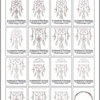 Stickdateien Set Traumfänger 02 – 6 Motive, 21 Dateien ab 10x10 cm mit Doodle-Rahmen Bild 3