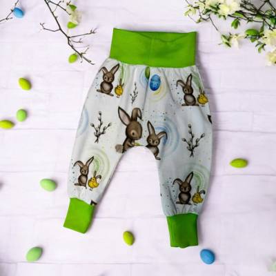 Baggy Hose Pumphose Kinder Unikate Jersey Hase