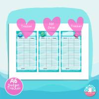 Budgettracker Kawaii Oktopus - Einnahmen Ausgaben - PDF A4 - 3er Set - Umschlagmethode - Budget Sheets Bild 3