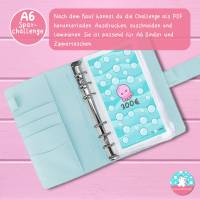 10 Euro Challenge Oktopus - Sparchallenge und Tracker - Geld sparen - PDF A4 - Umschlagmethode Bild 4
