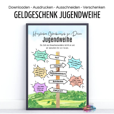 Geldgeschenk zur Jugendweihe 