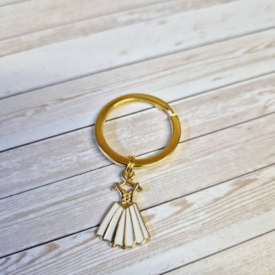 Schlüsselanhänger Kleid Schlüsselring mit Anhänger Keyring