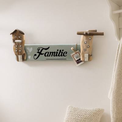 Personalisierte Treibholz Deko – Maritime Wand Holz Deko & Boho Deko Häuser aus Holz als Geschenk