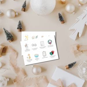 Adventskalender Kinder zum Ausdrucken, Karten zum selber machen und basteln, Adventskalender mit Unterne Bild 4