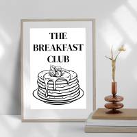 The Breakfast Club Poster - Wall Art Küche Esszimmer Wandkunst - Digital Poster Druck Download Bild 4