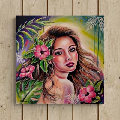 Originalgemälde „Dschungelwind