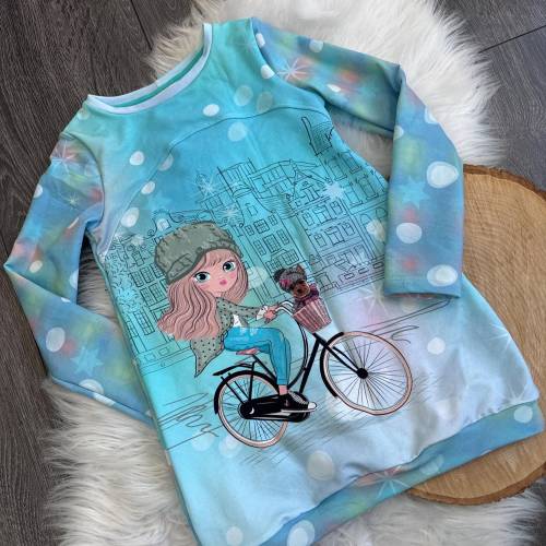 Longhoodie Gr. 122 Sweatshirt Mädchen Hoodie