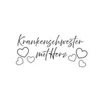 Krankenschwester mit Herz PNG SVG Datei - Download Plotterdatei - svg png Datei - Geschenkidee Gift idea - Pflege liebe Bild 1