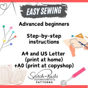 Sleeveless Long Top Pattern | Wide Neck Top Pattern | Jersey Top Pattern | Basic Top Pattern | Women Top Pattern | Long Bild 2