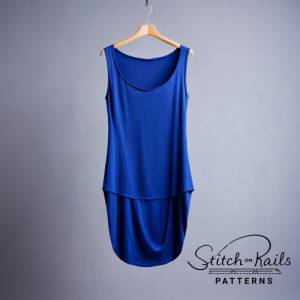 Sleeveless Long Top Pattern | Wide Neck Top Pattern | Jersey Top Pattern | Basic Top Pattern | Women Top Pattern | Long Bild 5