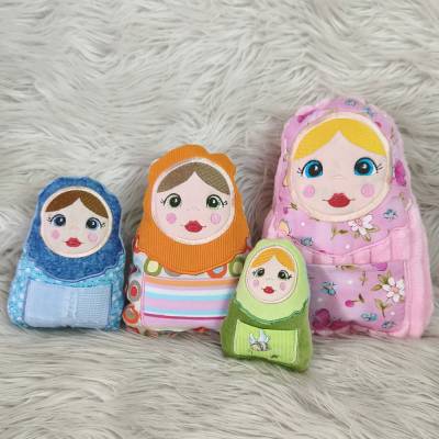 Stickdatei Matroschka Puppe In the Hoop Set 2520 – 4 Größen für 13x18 Rahmen | Design-by-Jasmina