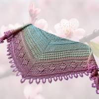 Häkelanleitung flaches Dreieckstuch 