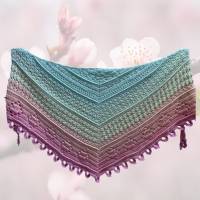 Häkelanleitung flaches Dreieckstuch 