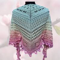 Häkelanleitung flaches Dreieckstuch 