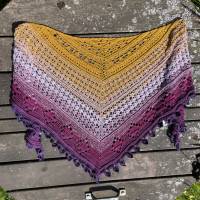 Häkelanleitung flaches Dreieckstuch 