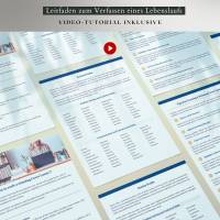 Vorlage bewerbung Lebenslauf, Bewerbungsvorlagen Deutsch - MS Word, Canva, Professionelle Bewerbung CV Bild 10
