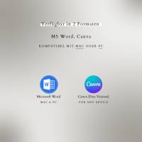 Vorlage bewerbung Lebenslauf, Bewerbungsvorlagen Deutsch - MS Word, Canva, Professionelle Bewerbung CV Bild 9