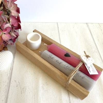 Geschenkset * Kerzen * kleine Aufmerksamkeit * Liebe *