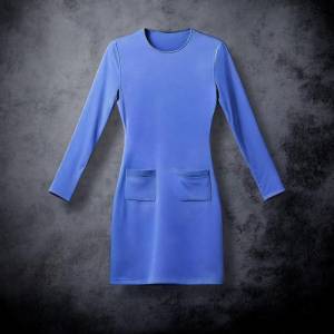 Round Neck Dress Pattern | Stretch Dress Pattern | Patch-pockets Dress | Long Sleeves Dress | Jersey Dress Pattern | Wom Bild 3