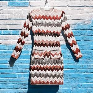 Round Neck Dress Pattern | Stretch Dress Pattern | Patch-pockets Dress | Long Sleeves Dress | Jersey Dress Pattern | Wom Bild 6