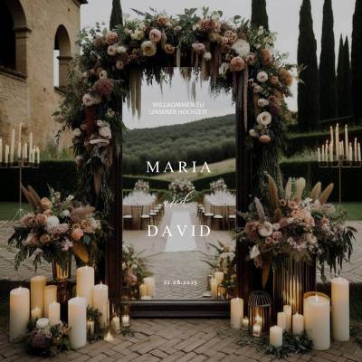 Spiegel Hochzeit Aufkleber, Hochzeitsschild Deko, personalisierte Hochzeit Spiegel Aufkleber, Hochzeits-Empfangsschild,