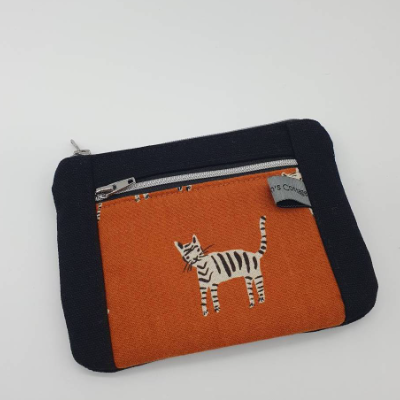 Kleines Täschchen Tiger schwarz/orange Gr. S 