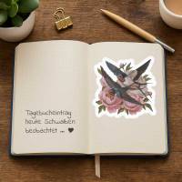 Clipart, Schwalben und Blumen, sofortiger Download Bild 3