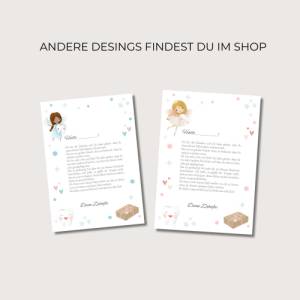 Brief von der Zahnfee Vorlage, Wackelzahn verloren Belohnung, Zahnfee Brief zum Ausdrucken, Post von der Zahnfee Geschen Bild 6