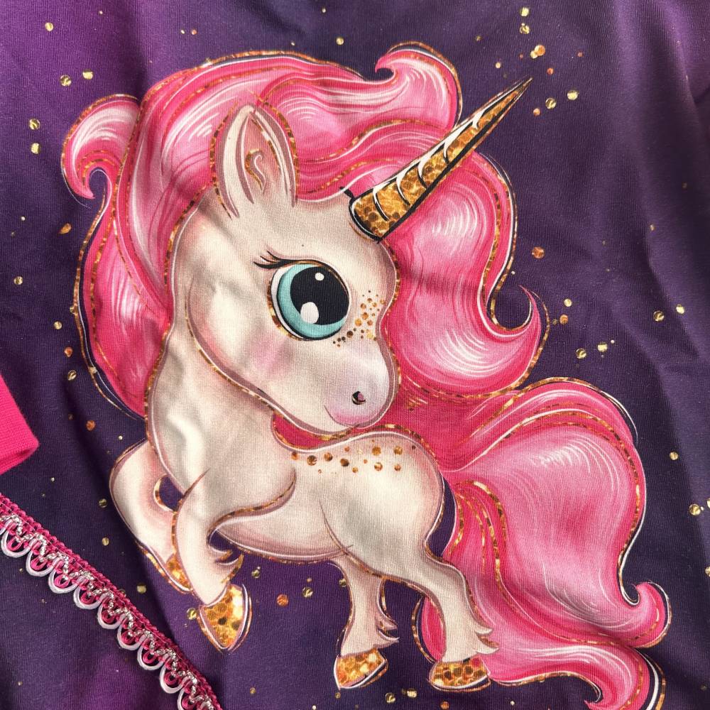 Pink Pullover Einhorn Pullover Gr 104 Einhorn -lila