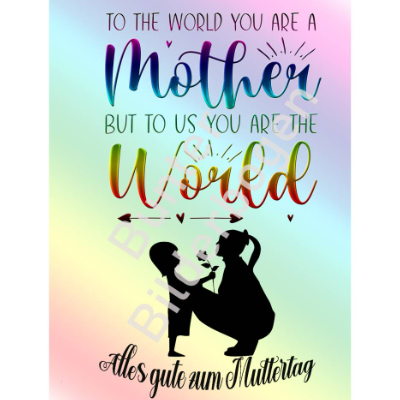 Wunderschön designte Karte zum Muttertag- 3 Varianten Din A5 – Sofortiger Download PNG